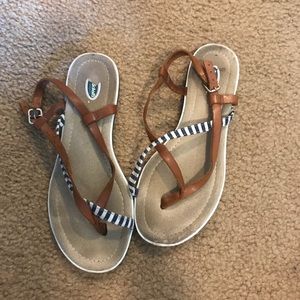 striped sandals. bought from tj maxx